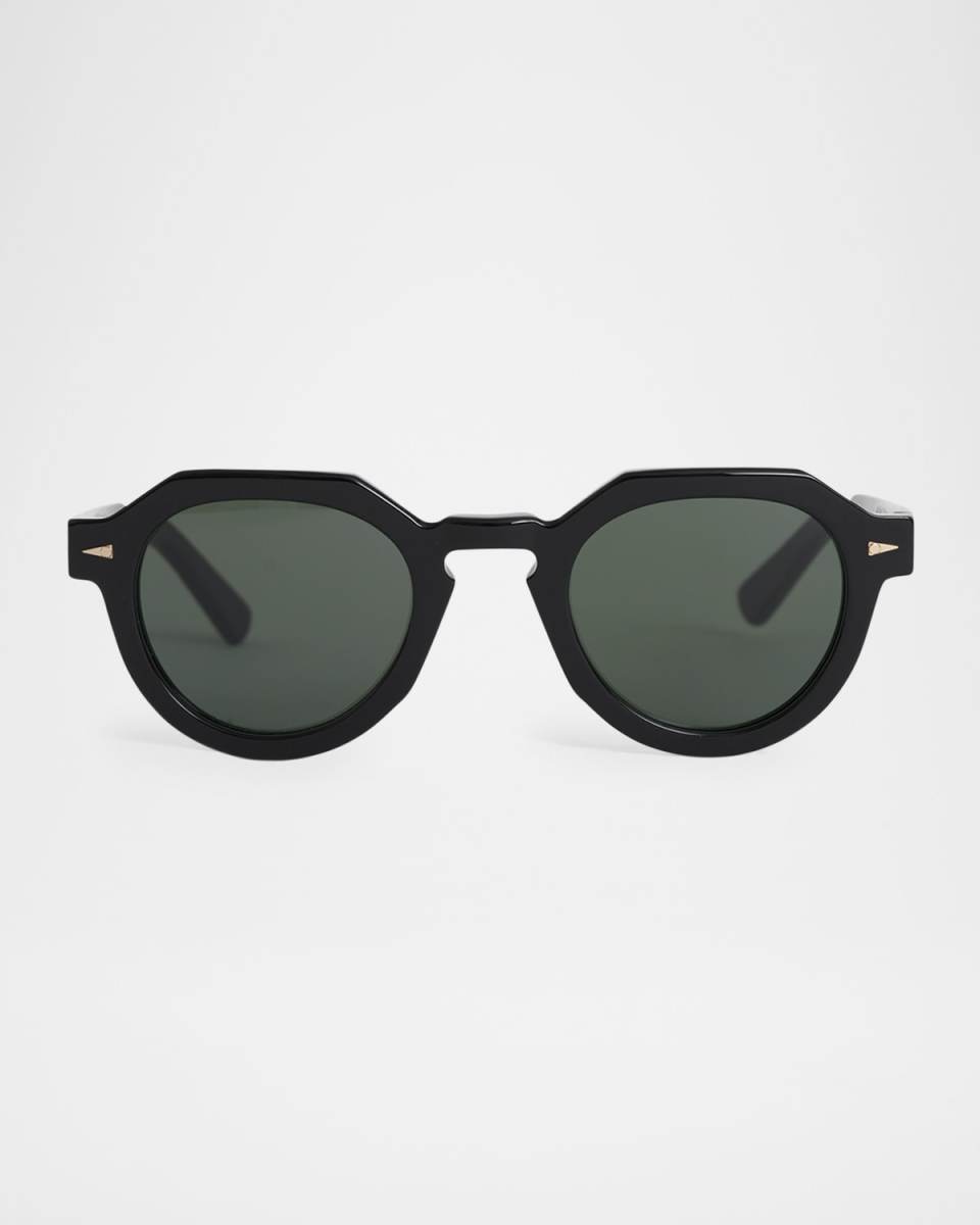 Grenelle Acetate & Nylon Round Sunglasses